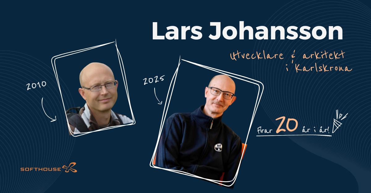 Bild på Lars Johansson, Utvecklare & arkitekt på Softhouse i Karlskrona 