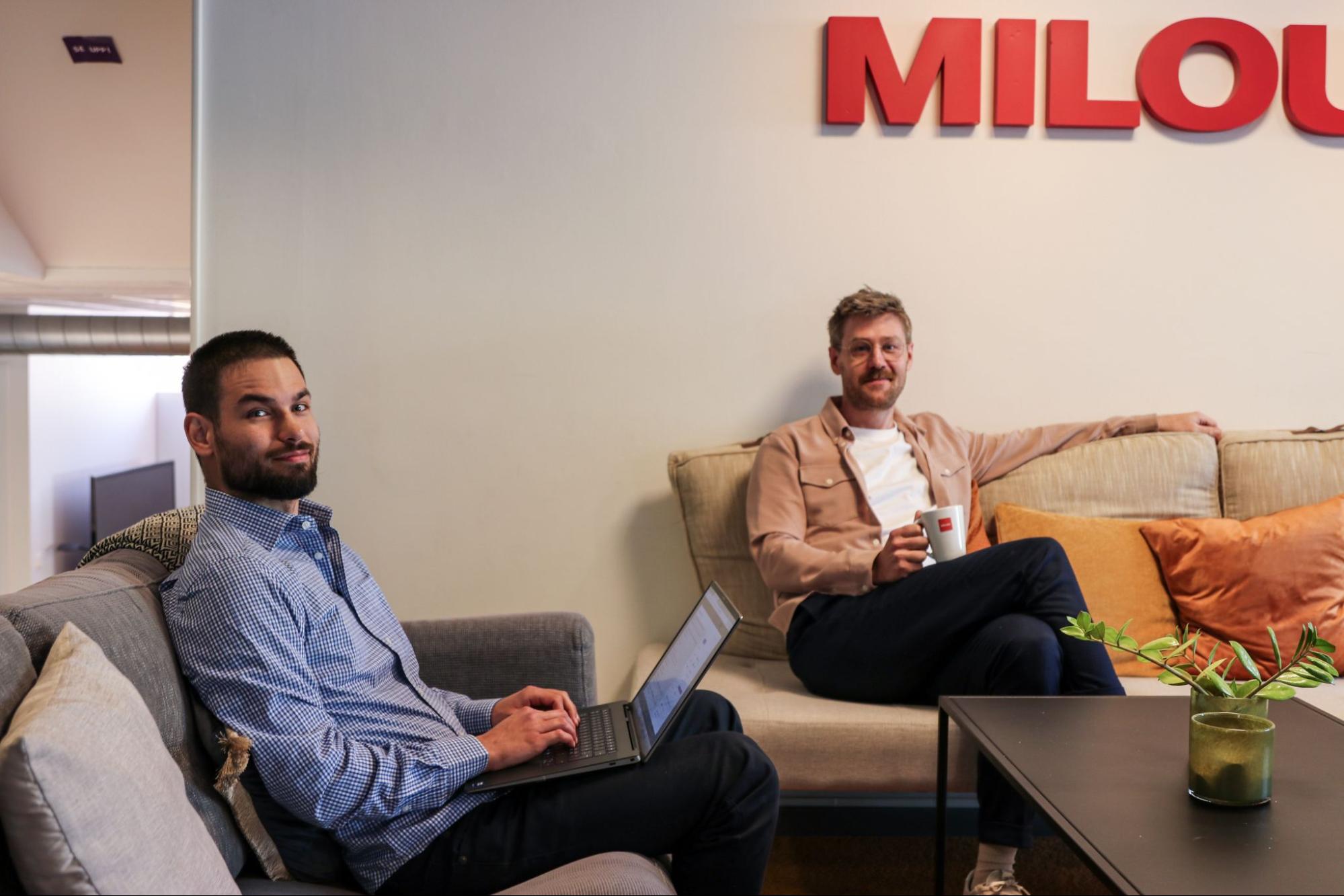 Milou Communication team samarbetar i kreativ miljö