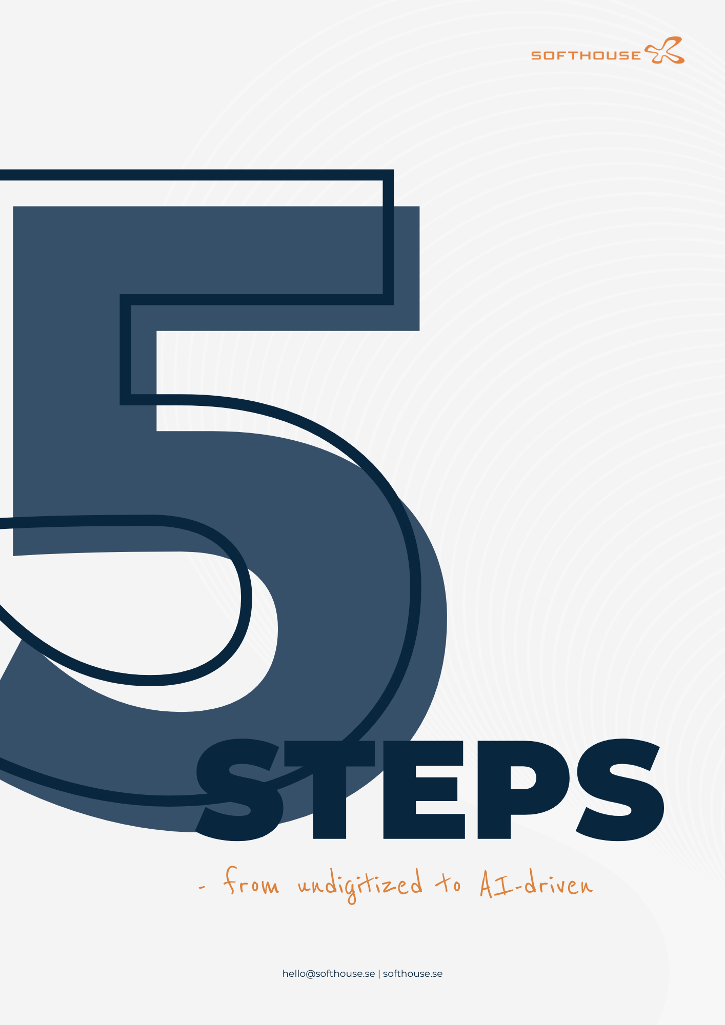 5 steps - from undigitized to AI-driven